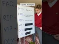 Acronyms in English