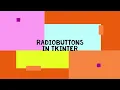 RadioButtons in tkinter Python GUI tutorial