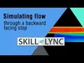 Simulating flow through a backward facing step