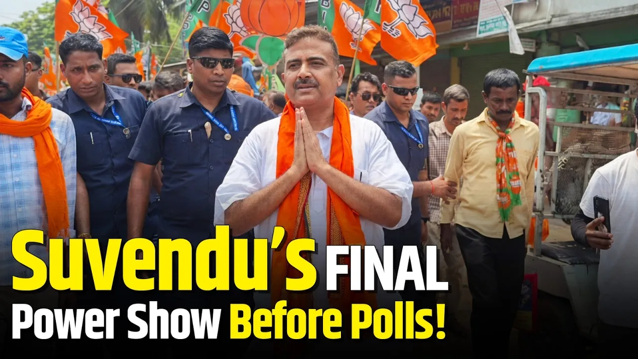 Final Push in Nandigram! Suvendu Adhikari Meets Workers Before Voting