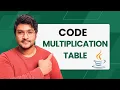 Code a multiplication table in Java java coding questions for beginners Java tutorial