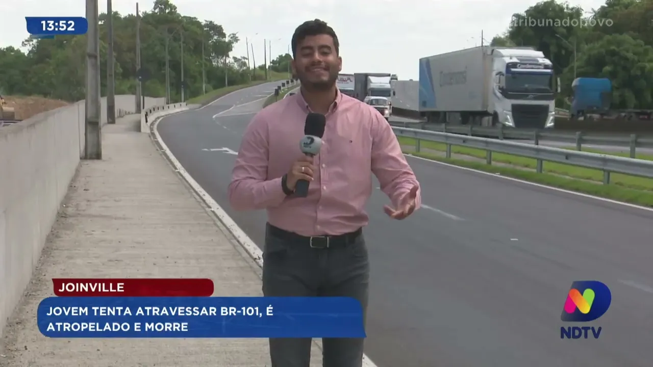 Joinville: jovem tenta atravessar BR-101, é atropelado e morre