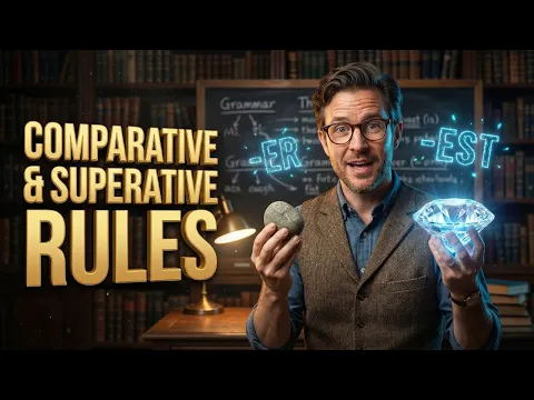 A1 リスニングレッスン：Learn ALL Comparative & Superlative Rules in One Video（English with Edward）