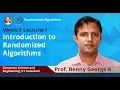 Lecture 1 Introduction to Randomized Algorithms