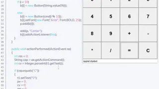 Java Applet calculator