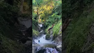 The locals were pros down at their waterfall – that pool isn’t deep! #sailingfamily #fun #waterfall