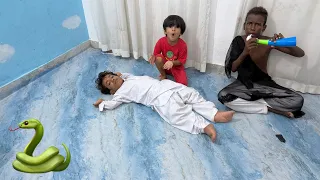पम्पी ने अपने गबरू को साँप से बचाय 🐍