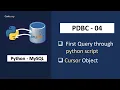 Python - MySQL Tutorial Execute Method in Python Cursor Object in Python