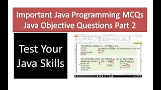 2 Important Java Programming MCQs Test your Java Skills Java Objective Questions Part 2