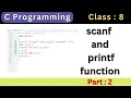 Scanf And Printf Part 2 C Programming Coding