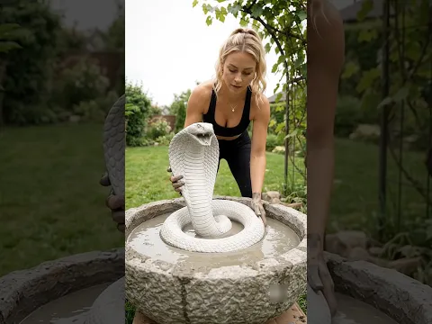 She Turned a Giant Cobra Into a Backyard Masterpiece! 🐍