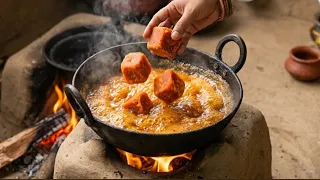 कड़ाही में उबलते पानी में डालें ऑरेंज गुड़ और फिर देखें कमाल! 🔥