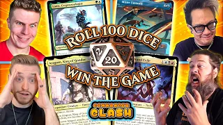First to Roll 100 Dice Wins Commander Clash