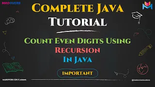 Count Even Digits Using Recursion in Java Step-by-Step Tutorial Master Recursion in Java