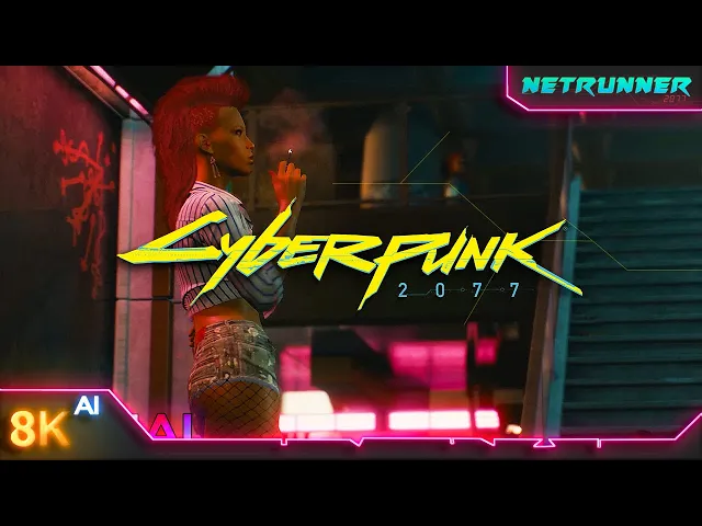[8K AI] Cyberpunk 2077 Deep Dive Gameplay | Machine Learning AI Upscale