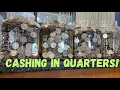 CASHING IN COINS We BROKE the Coin Counter Machine HOW MUCH