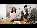 Tessa Virtue and Scott Moir cooking with HelloFresh