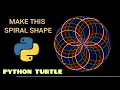 Making a spiral shape by Python programming Python Turtle