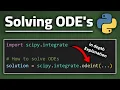 Solving Differential Equations using scipy odeint in Python