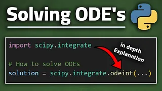 Solving Differential Equations using scipy odeint in Python