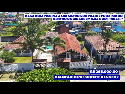 Download MP3 Casa com piscina à 100 metros da praia e próxima do centro da cidade em Ilha Comprida SP