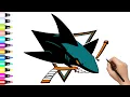 How to Draw San Jose Sharks Logo