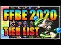 2020 ALTIMA JP Tier list FFBE x Final Fantasy Brave Exvius