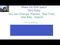 Make Operating System easy in Batch