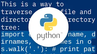 Directory-tree listing in Python