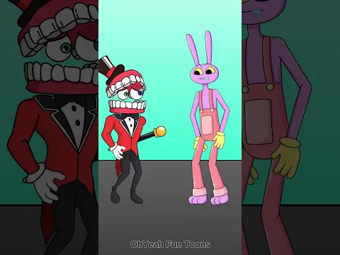 Pomni x Jax x Caine Cover Poi pOi poI #animation #funny #pomni