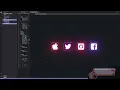 ASMR Programming - CSS glowing icons