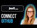 How to Connect GitHub to Bolt new Step-by-Step Guide 2026