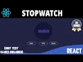 Create StopWatch using useState useEffect setInterval React in Hindi Unit Test Case included
