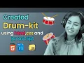I Created a Drum Kit Using HTML CSS and JavaScript