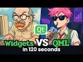 Qt Widgets vs QML in 120 seconds