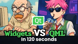 Qt Widgets vs QML in 120 seconds
