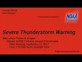 EAS NWR Severe Thunderstorm Warning - Sep 27 2021