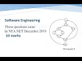 Software Engineering Cyclometric Complexity flow Graph PYQ NTA NET Dec-2019