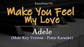 make you feel my love male version i adele piano karaoke version 
