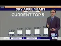 Weather forecast Closing out the month of April with dry conditions