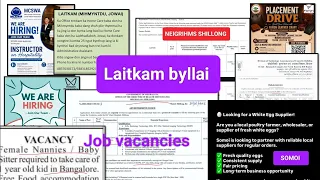 laitkam byllai job vacancies neigrihms shillong icar umiam dhs meghalaya placement drive 