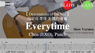 Download Descendants of the Sun 태양의 후예 | Everytime - Chen (EXO), Punch | Fingerstyle Guitar TAB (Slow \u0026 Easy) MP3