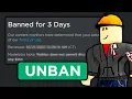 How To Get UNBANNED On Roblox 2024