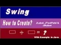 How to design JLabel JTextField and JButton in Java