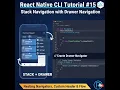 React Native CLI Tutorial - Stack Navigation with Drawer Navigation