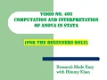 403 and Interpretation of Way in STATA