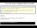 KNN classifier Machine Learning using Tensorflowjs and Javascript