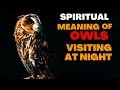What is the spiritual Meaning of An Owl Coming To Your House At Night
