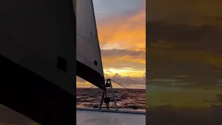 Sunset crazies… #sailingfamily #sailinglife #family #sailing