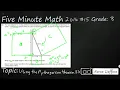 8th Grade STAAR Practice Using the Pythagorean Theorem 8 7C -